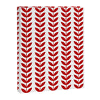Red Scandinavian leaves pattern Canvas Print Gallery Image 8