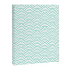 Seafoam Blue Japanese wave pattern Canvas Print Gallery Image 8