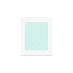 Seafoam Blue Japanese wave pattern Art Print Gallery Image 1