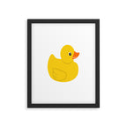 Yellow rubber duck Framed Art Print Gallery Image 6