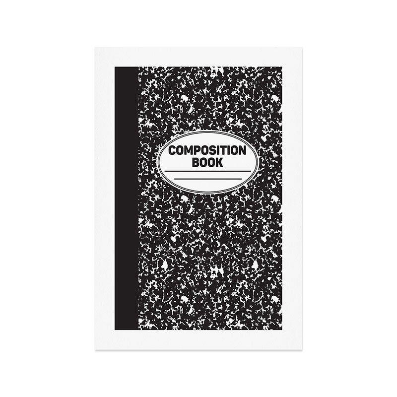 Composition Notebook College School Student Geek Nerd Art Print Gallery Image 1