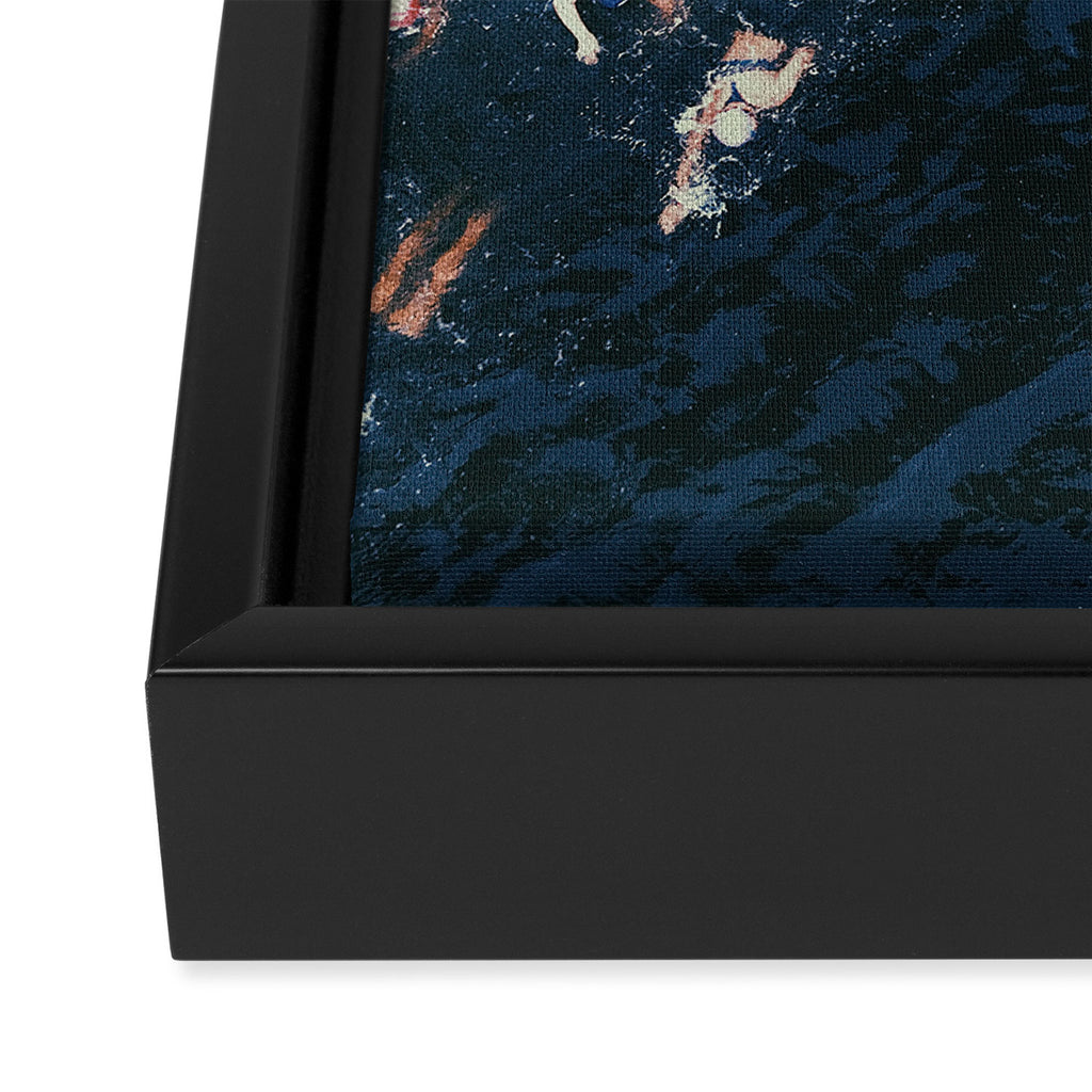 Swim swim Framed Canvas Print Gallery Image 3