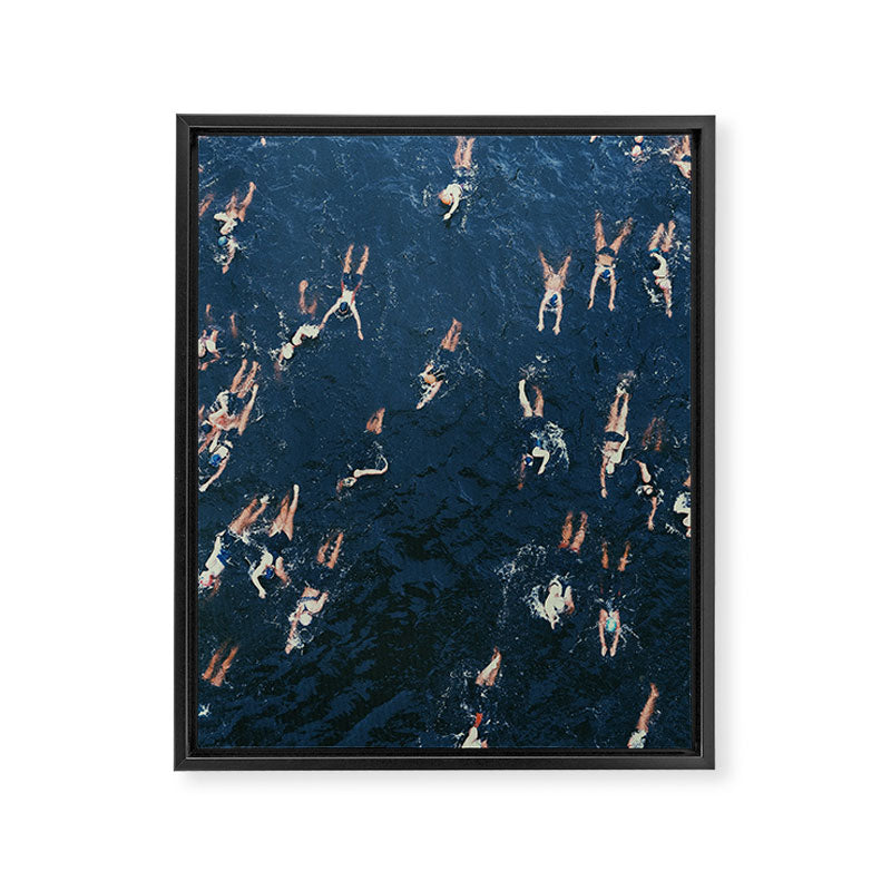 Swim swim Framed Canvas Print Gallery Image 6
