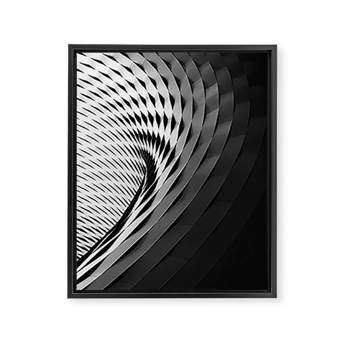 architecture black white Framed Canvas Print Gallery Image 1
