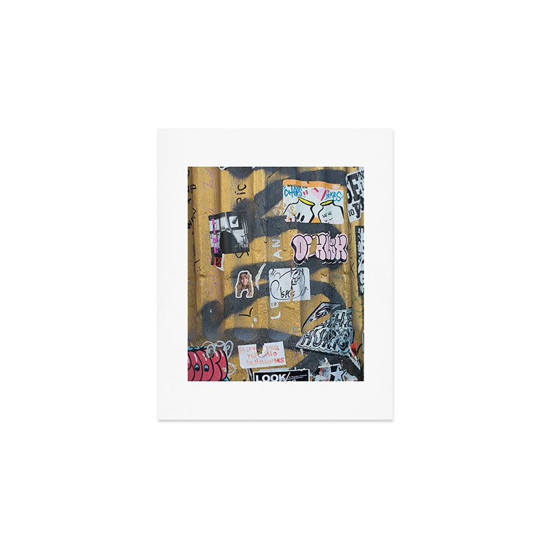 graffiti on the wall Art Print Gallery Image 1