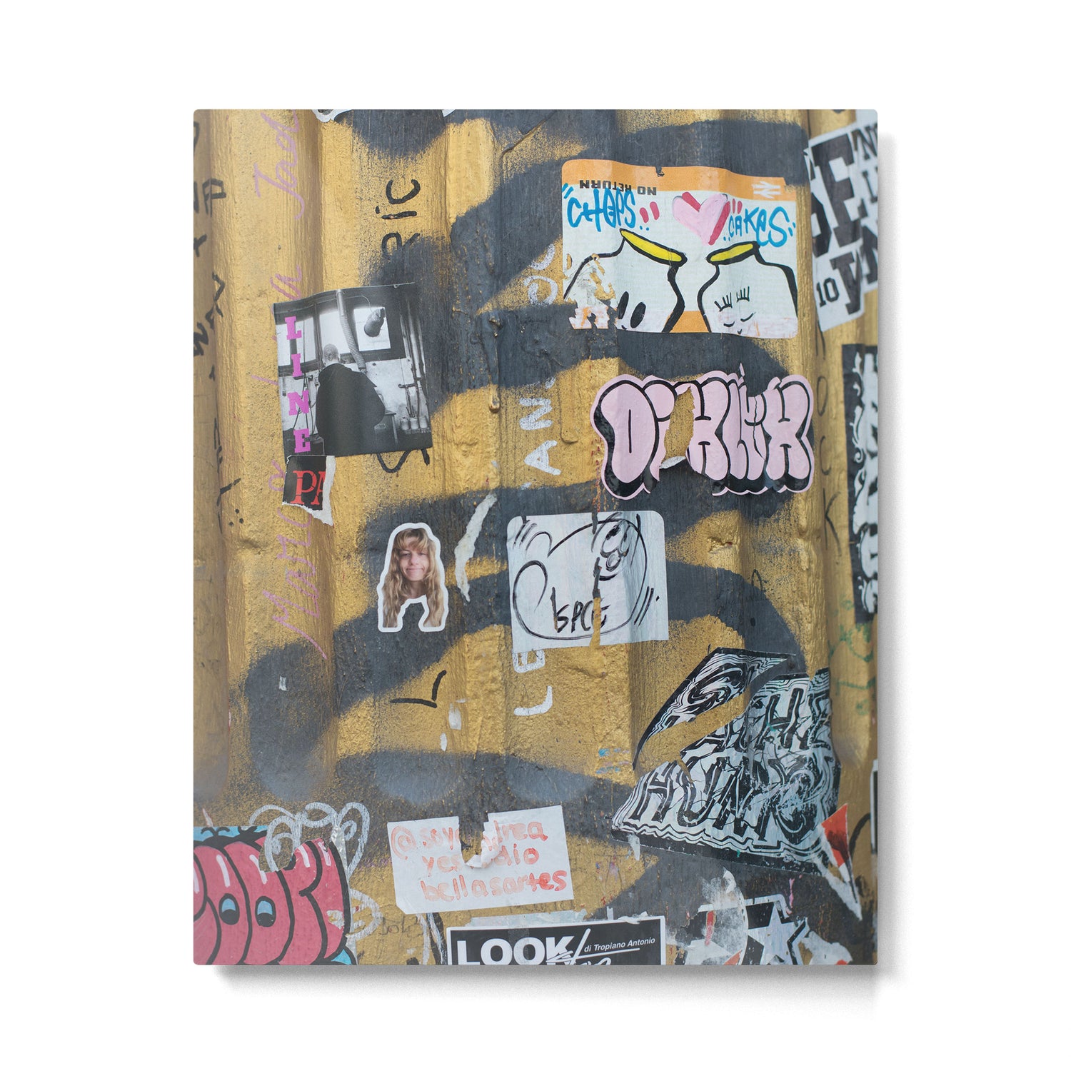 graffiti on the wall Metal Print Gallery Image 4