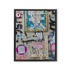 Letters on the wall Framed Canvas Print Gallery Image 6