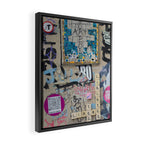 Letters on the wall Framed Canvas Print Gallery Image 2