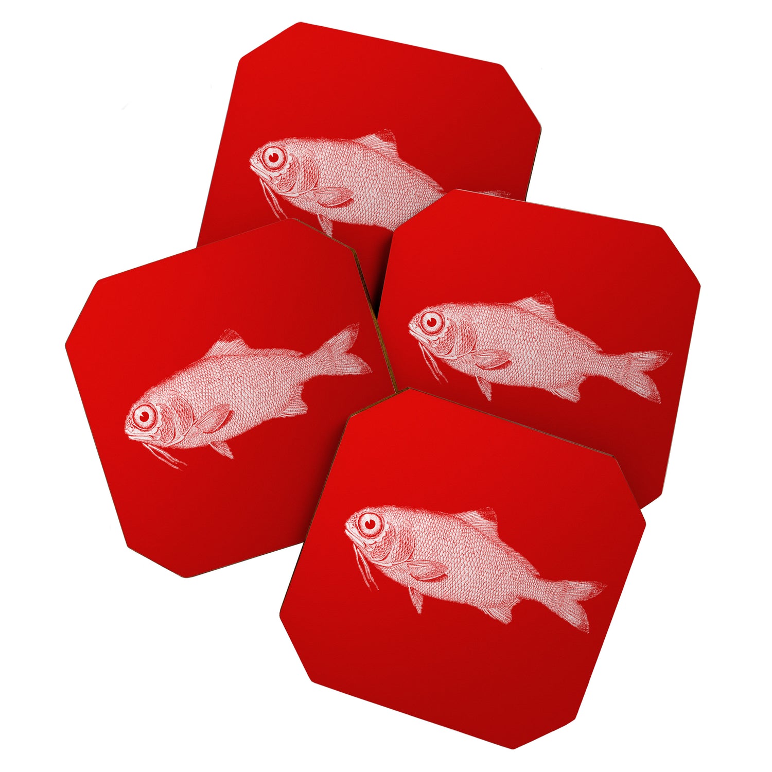 red fish poisson Coaster Gallery Image 1