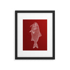 red fish poisson Framed Art Print Gallery Image 5