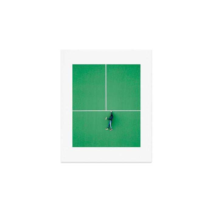 Tennis court green Art Print Gallery Image 1