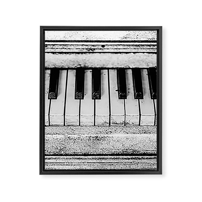 The piano Framed Canvas Print Gallery Image 1