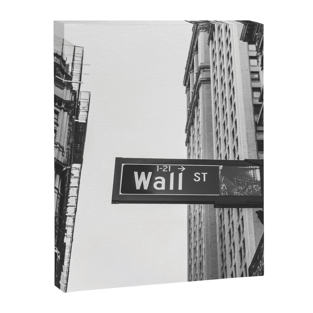 Wall street bw Canvas Print Gallery Image 6