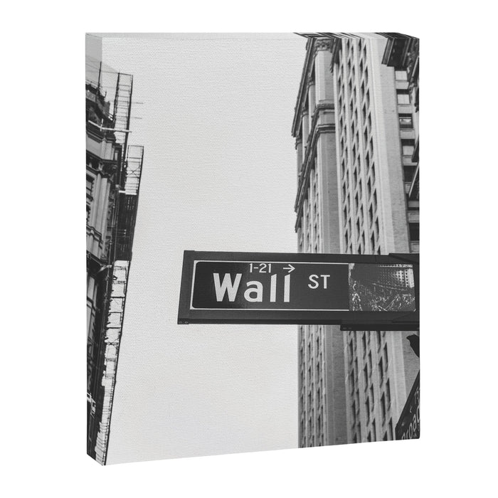 Wall street bw Canvas Print Gallery Image 1