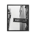 Wall street bw Framed Canvas Print Gallery Image 6