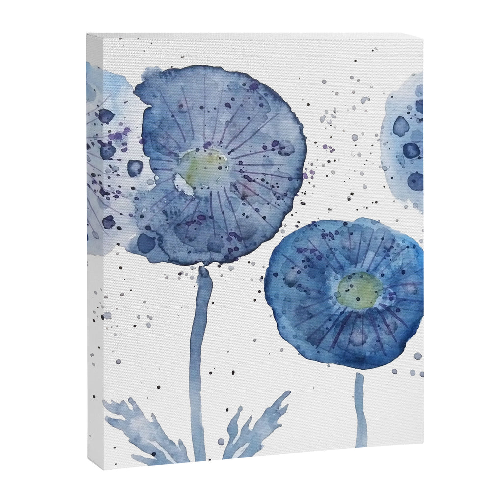 4 indigo abstract dandelion 2 Canvas Print Gallery Image 6