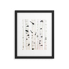 birch horizontal Framed Art Print Gallery Image 5