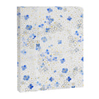 blue abstract hydrangea pattern Canvas Print Gallery Image 6
