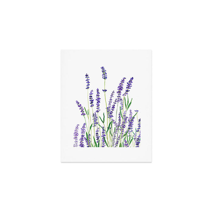 lavender watercolor horizontal Art Print Gallery Image 1