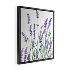 lavender watercolor horizontal Framed Canvas Print Gallery Image 2