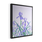 purple iris watercolor Framed Canvas Print Gallery Image 2
