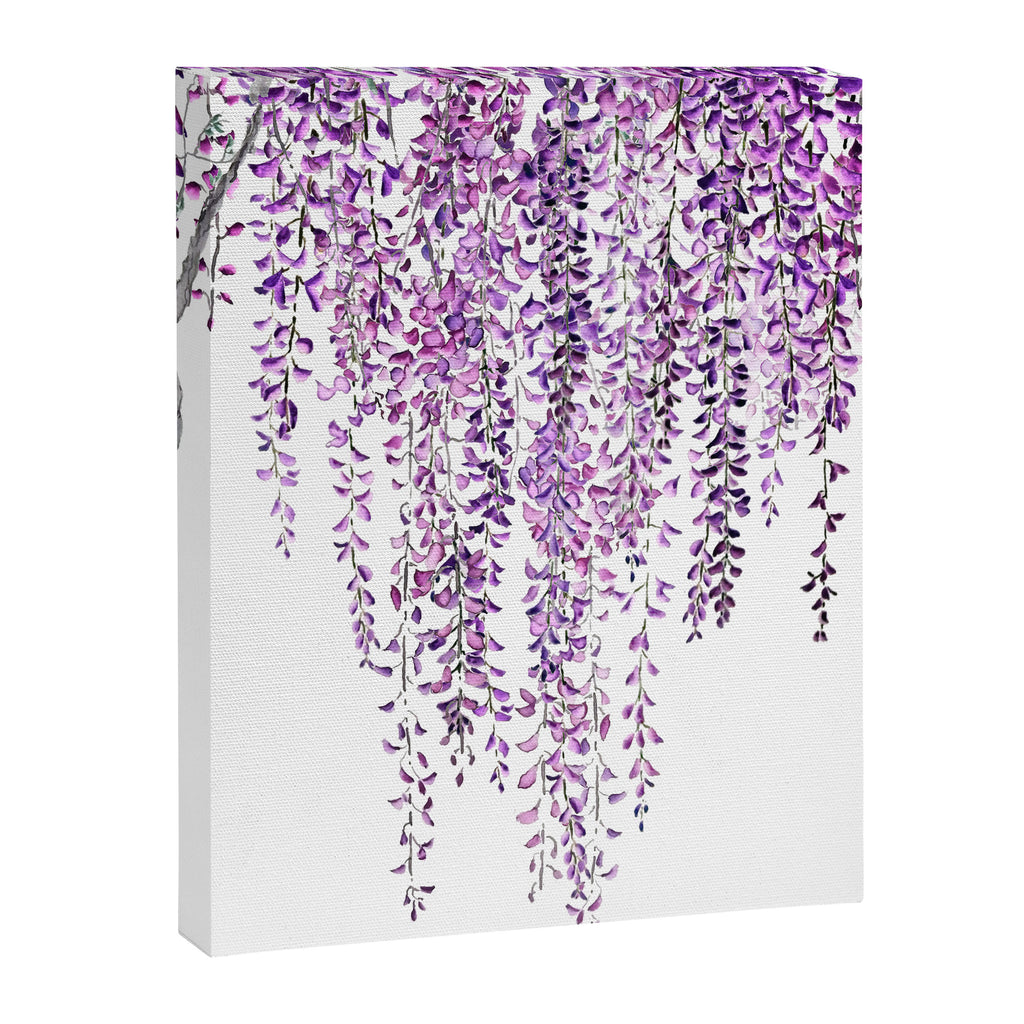 purple wisteria in bloom Canvas Print Gallery Image 8