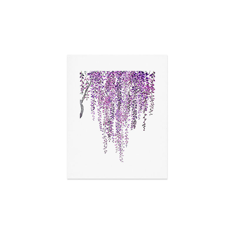 purple wisteria in bloom Art Print Gallery Image 1