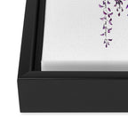 purple wisteria in bloom Framed Canvas Print Gallery Image 3