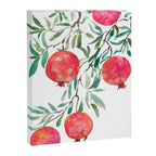 red pomegranate watercolor Canvas Print Gallery Image 6