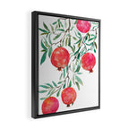 red pomegranate watercolor Framed Canvas Print Gallery Image 2