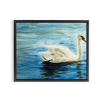 swan Framed Canvas Print Gallery Image 2