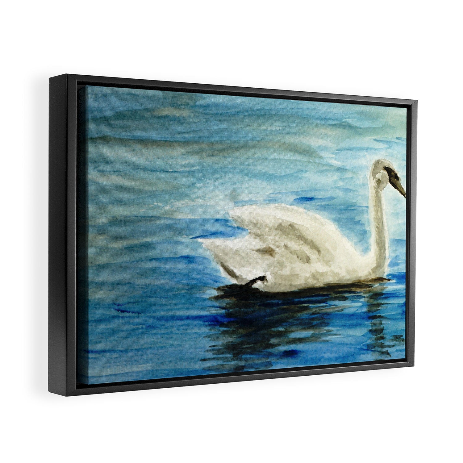 swan Framed Canvas Print Gallery Image 6