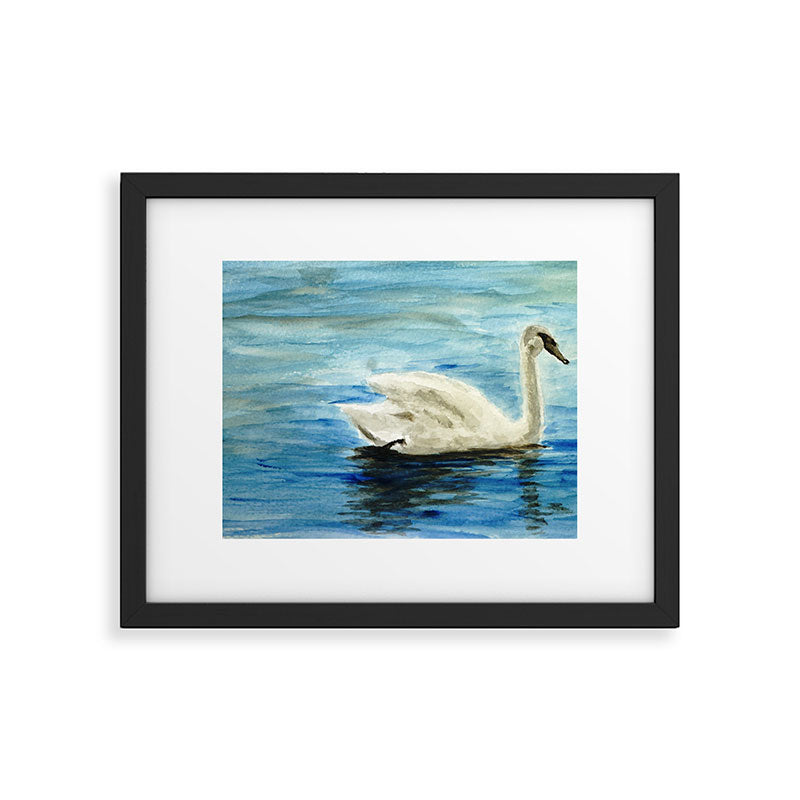swan Framed Art Print Gallery Image 5