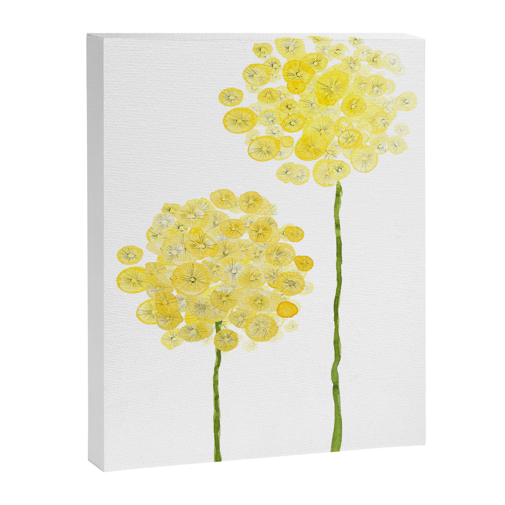 two abstract dandelions watercolor Canvas Print Gallery Image 8