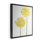 two abstract dandelions watercolor Framed Canvas Print Gallery Image 2