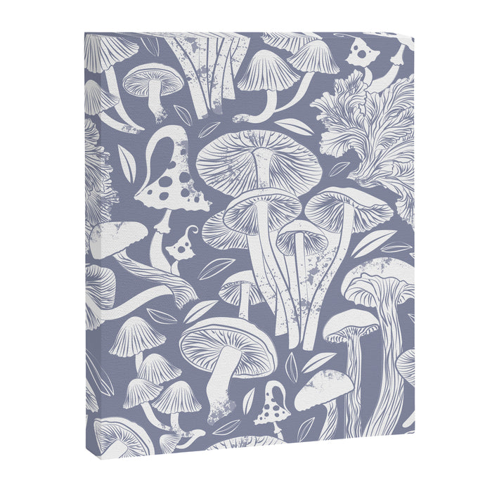 Delicious Autumn botanical poison IV // blue grey background Canvas Print Gallery Image 1