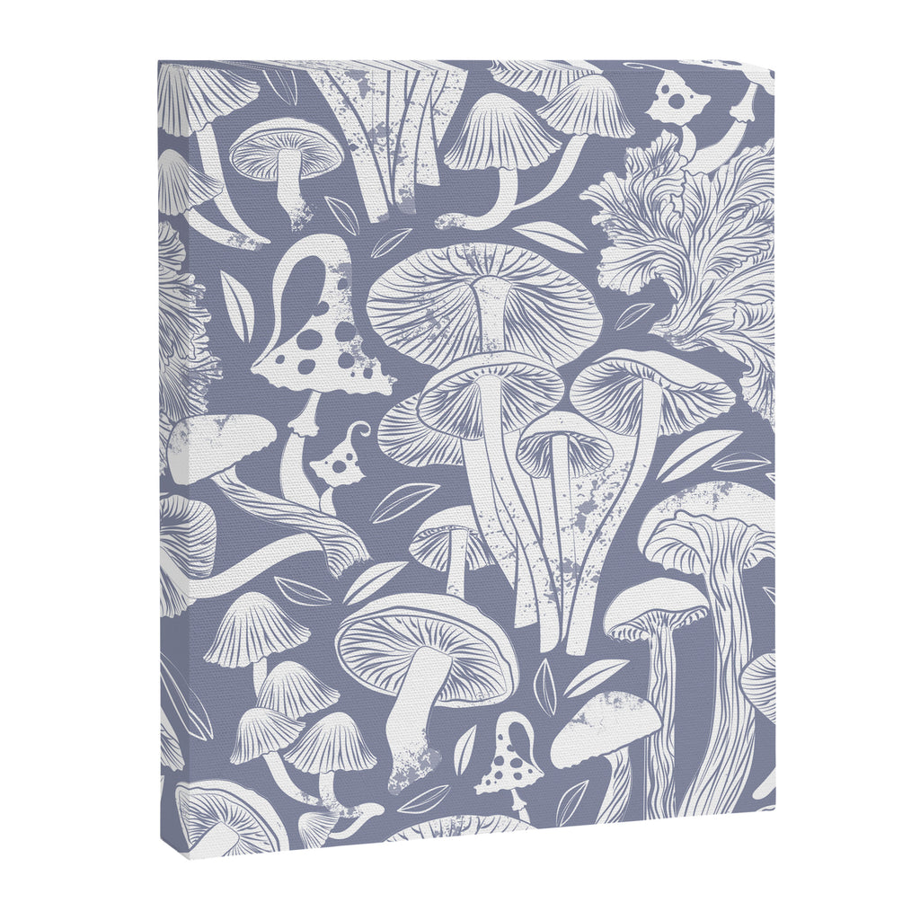 Delicious Autumn botanical poison IV // blue grey background Canvas Print Gallery Image 8