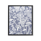 Delicious Autumn botanical poison IV // blue grey background Framed Canvas Print Gallery Image 8