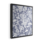 Delicious Autumn botanical poison IV // blue grey background Framed Canvas Print Gallery Image 2