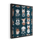 Doggie Coffee and Tea Time II Framed Canvas Print Gallery Image 2