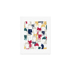 Happy llamas Christmas choir Art Print Gallery Image 1