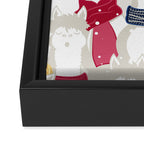 Happy llamas Christmas choir Framed Canvas Print Gallery Image 3