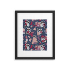 Hygge raccoon Framed Art Print Gallery Image 6