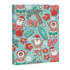 Mele Kalikimaka Hawaiian Christmas gingerbread cookies // aqua background Canvas Print Gallery Image 6