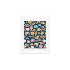 Mexican Sweet Bakery Frenzy // turquoise background // pastel colors pan dulce Art Print Gallery Image 1