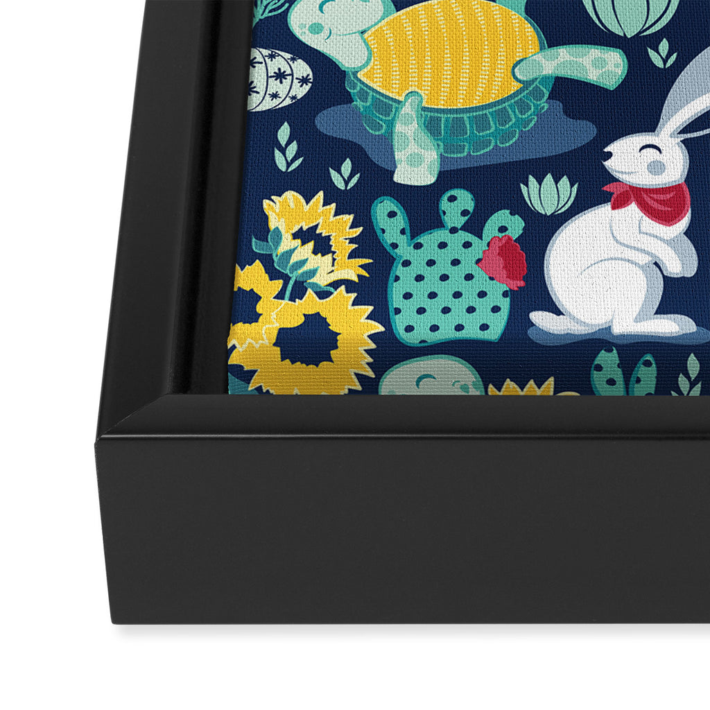 The tortoise and the hare Framed Canvas Print Gallery Image 3