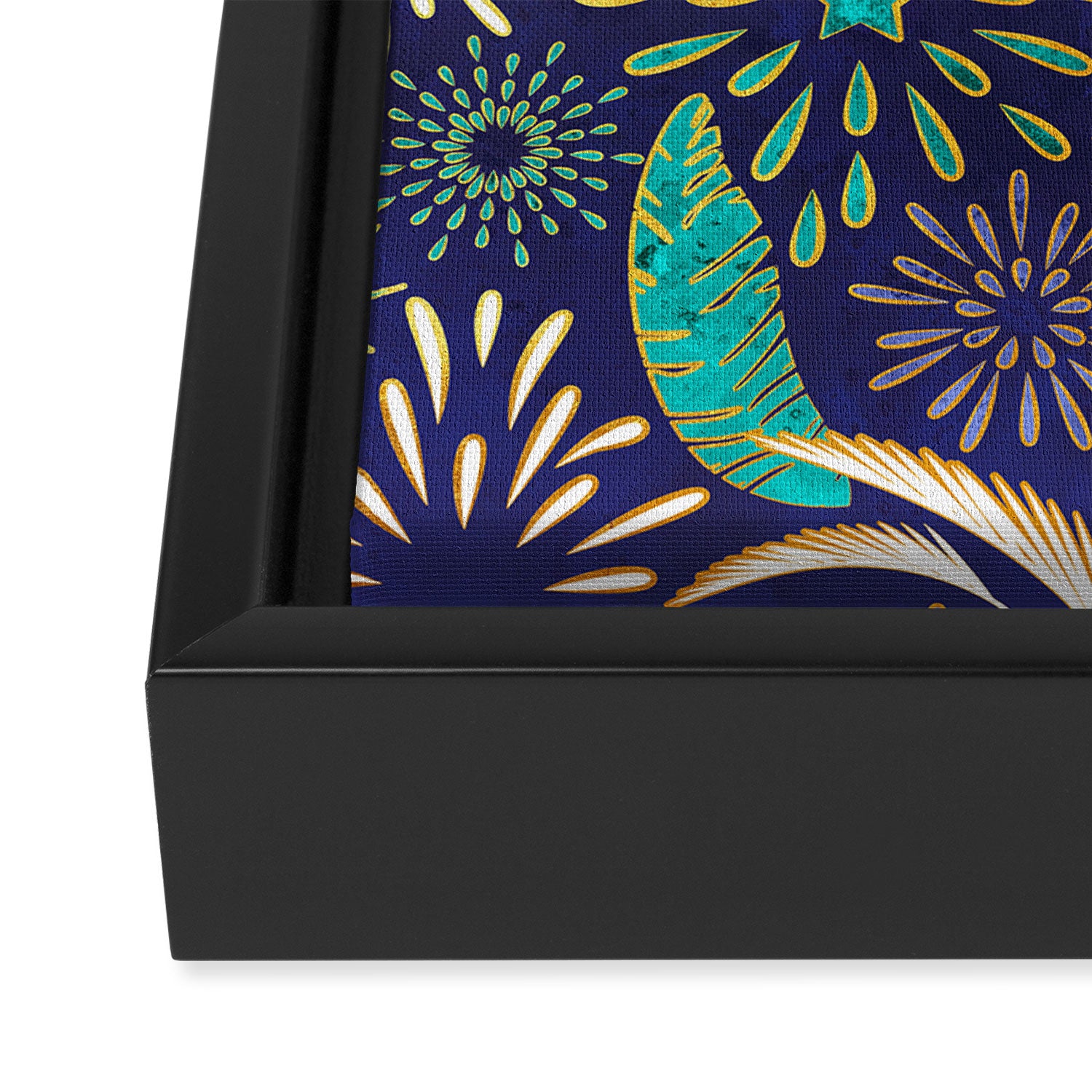 Tropical fireworks Framed Canvas Print Gallery Image 3