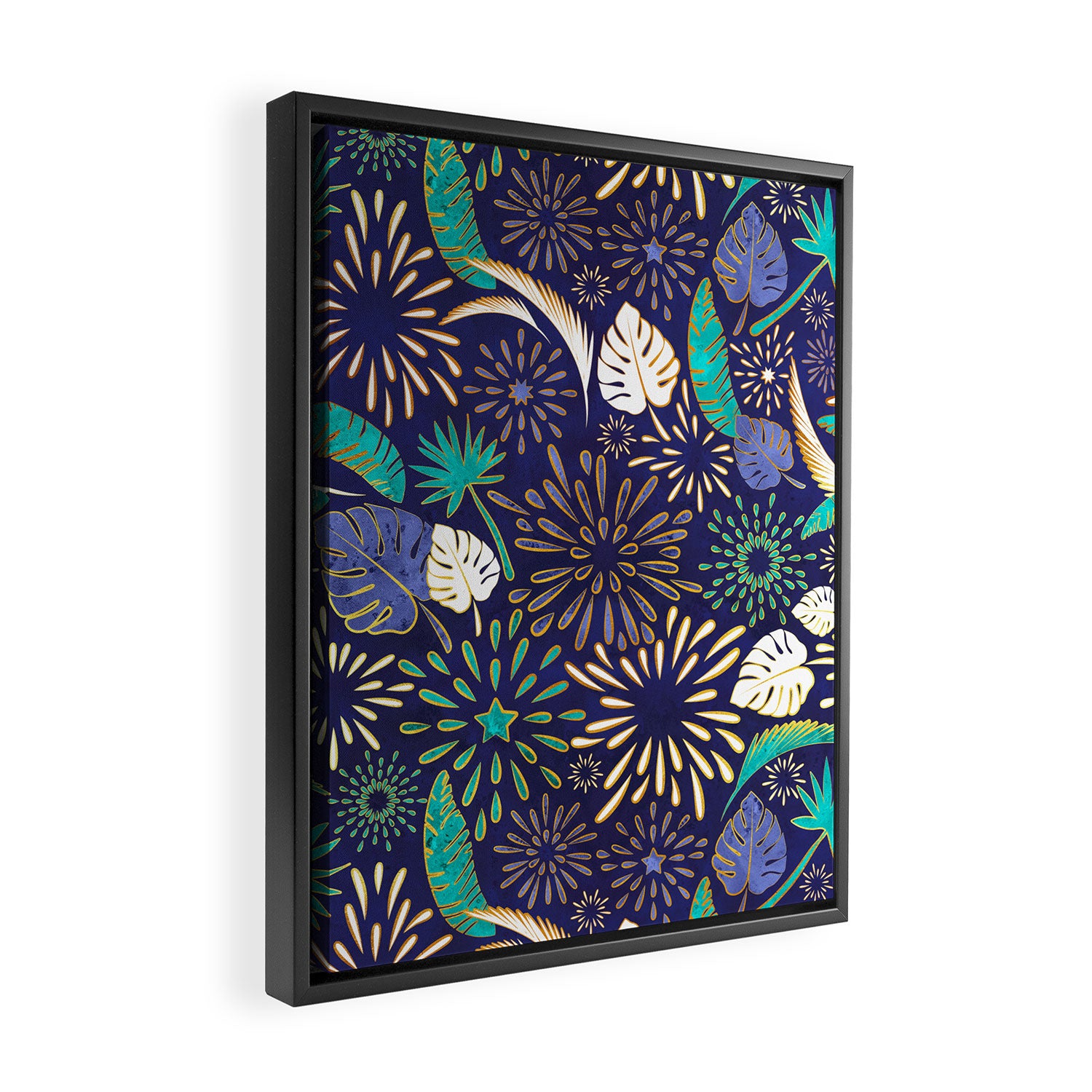 Tropical fireworks Framed Canvas Print Gallery Image 2