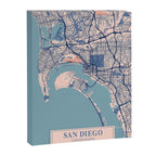 San diego vintage city map Canvas Print Gallery Image 6