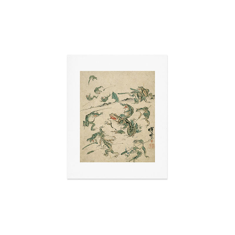 Battle of the Frogs Art Print Gallery Image 1